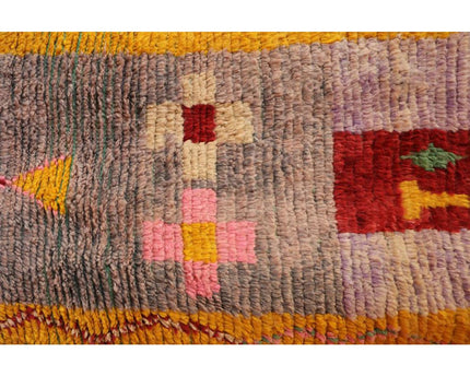 Zuiver wollen Marokkaans Berber halkleed 67 x 356 cm