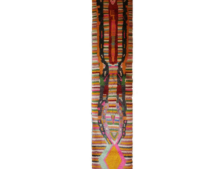 Berber eigentijds wollen gangkleed 72 x 355 cm