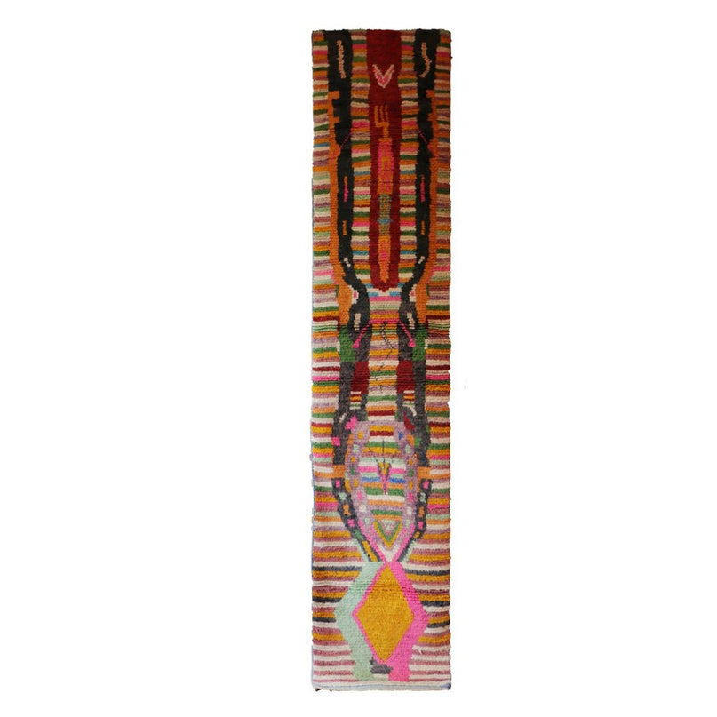 Berber eigentijds wollen gangkleed 72 x 355 cm