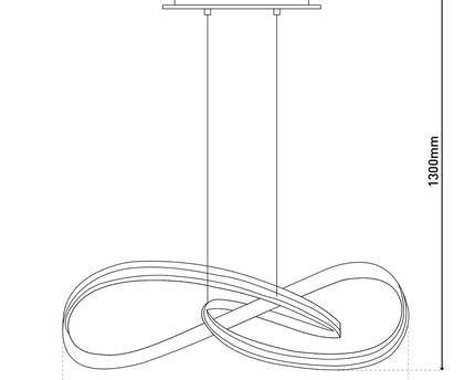 LED hanglamp d: 56cm "Odrive"