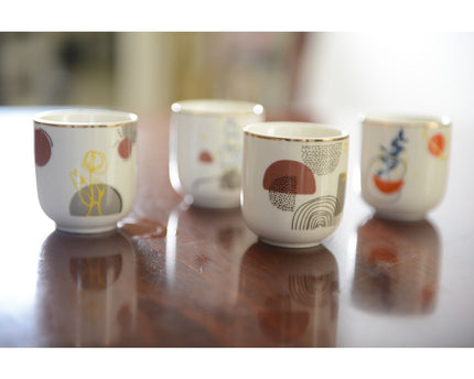 90 ml Art Deco Coffee Cups - veel van 4
