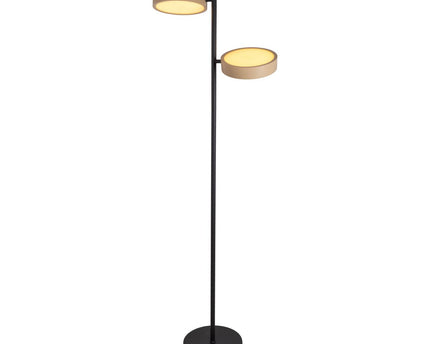 LED -vloerlamp "Tessa" amandel