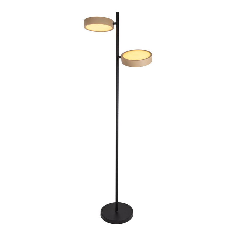 LED -vloerlamp "Tessa" amandel