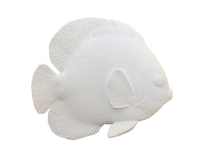 Decoratieve witte vis 29x12x23cm