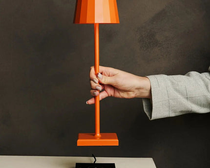 Wouter oranje bloesem oplaadbare tafellamp-draadloos opladen, dimable, 120 uur batterijduur