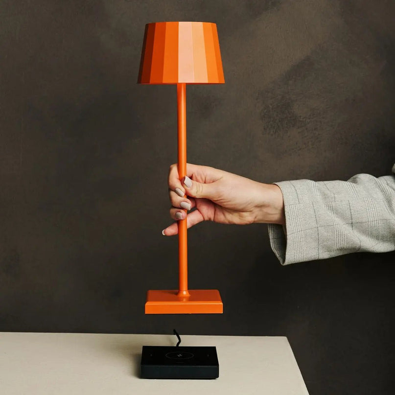 Wouter oranje bloesem oplaadbare tafellamp-draadloos opladen, dimable, 120 uur batterijduur
