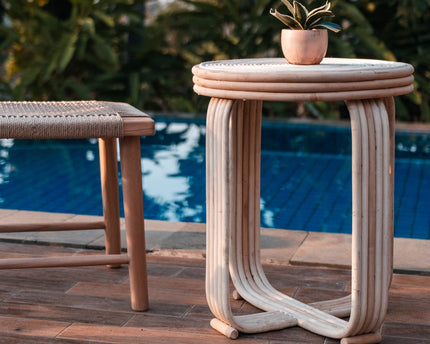 Rotan Bijzettafel | Bijzettafel | Banktafel KANTHI