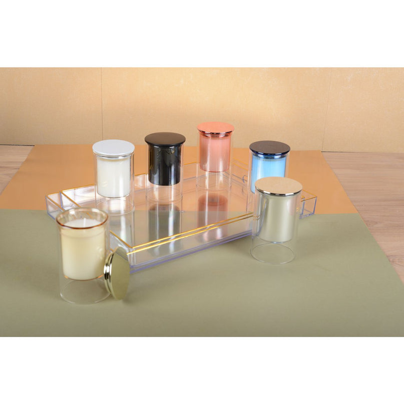 Kaarsenblauw cederhout parfum 7x11.3 cm