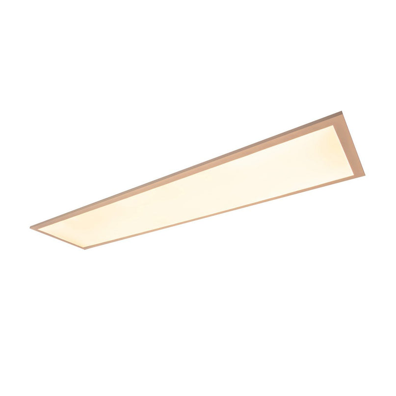 LED -paneel plafondlamp "Nico", functionele metalen plafondlamp en plastic in het wit, met vaste LED's en vele functies, ideaal voor kantoor, oefening of workshop, ca.