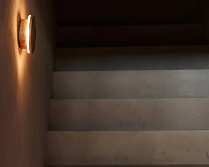 Lou lichtbruine draadloos wandlicht - oplaadbaar en dimbare aanraakregeling - 2700K warm licht