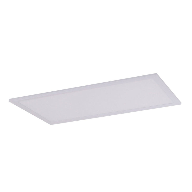 LED -assemblagepaneel "Sorriso", montagelamp gemaakt van metaal en plastic in wit met stevig ingebouwde LED's, 30 x 60 cm voor interieurs