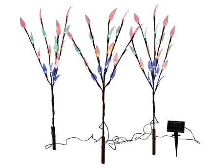 Set van 3 LED grondspiesen voor buitendecoratie