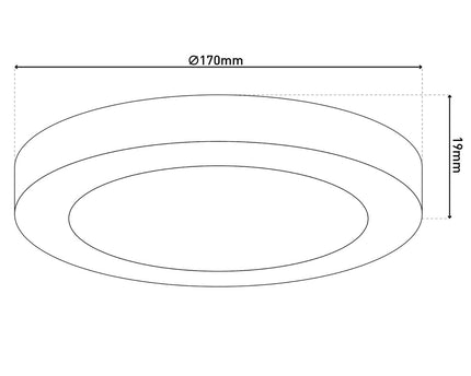 LED -plafondlicht "bonus" Ø: 17 cm