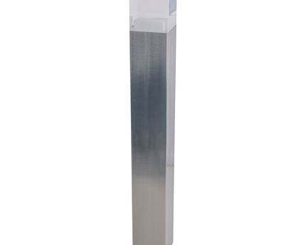 LED Outer Socket Light "Leah" gemaakt van metaal en plastic in stalen blanke, geïntegreerde LED, padlichten