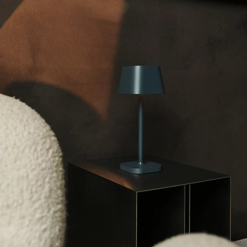 Ava Stone Gray - Oplaadbare tafellamp | Stijlvol, draadloos lamp en dimbaar