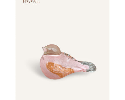 Roze kunstglasvogel