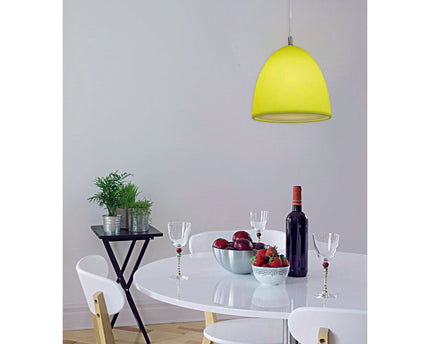 Siliconen hanger lamp "Catinus" Ø 25 cm, gemaakt van groen siliconen, E27