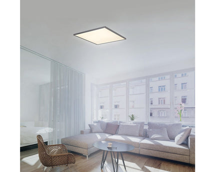 LED -sensorpaneel "Alegre" zijlengte 45 cm, veel functies, beugel inclusief beugel gemaakt van metaal en plastic, geïntegreerde leds warm wit wit
