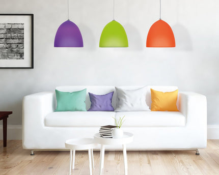 Siliconen hanger lamp "Catinus" Ø 25 cm, gemaakt van groen siliconen, E27