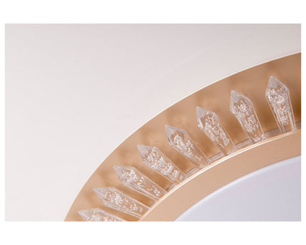 LED -plafondlicht "Madison" Ø 48 cm, veel functies, gemaakt van metaal en plastic, goud, met geïntegreerde LED's, verlichting voor woonkamers of kantoor