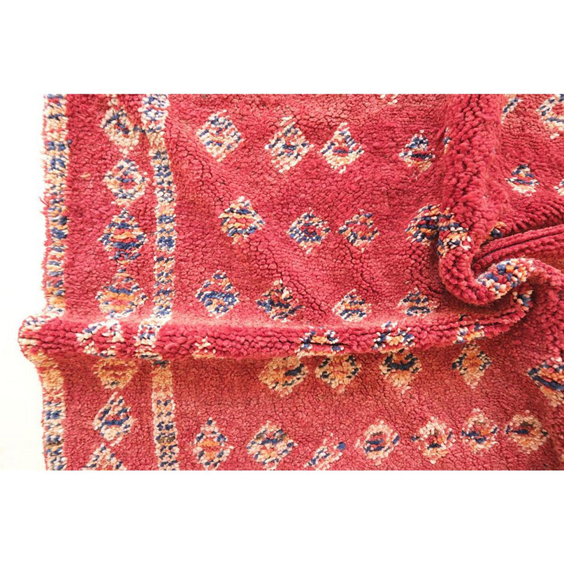 Vintage handgeweven wollen Berberkleed 169 x 258 cm