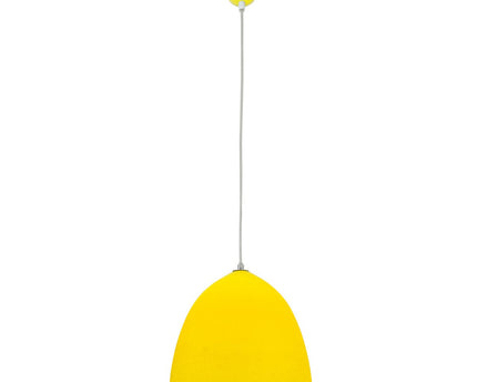Siliconen hanglamp "Catinus" Ø 25 cm, gemaakt van gele siliconen, E27