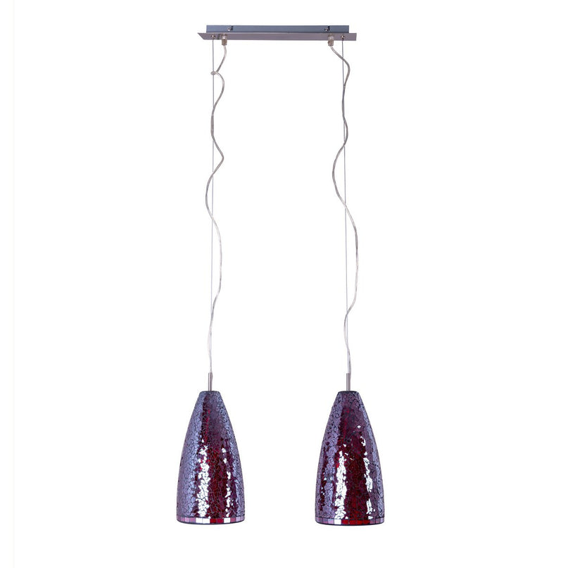 Glazen hanglamp 2 FLG. "Individu"