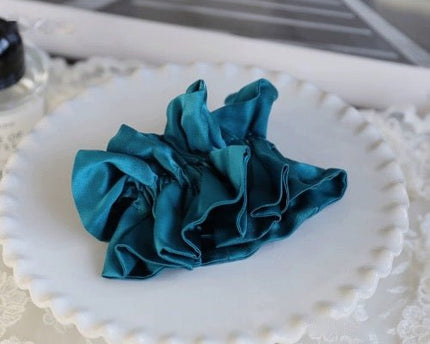 Chique 100% zijden rokontwerp haarscrunchie-dubbellaags-19 mm