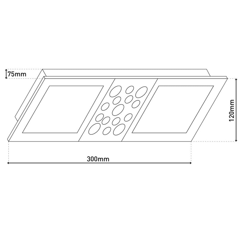 LED plafondlamp "Chur" l:30cm