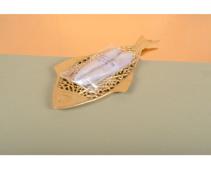 Decoratieve beker gouden vis 38x18,5x1,5 cm