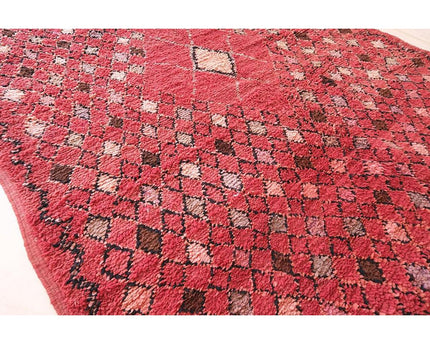 Vintage wollen Berberkleed 192 x 366 cm