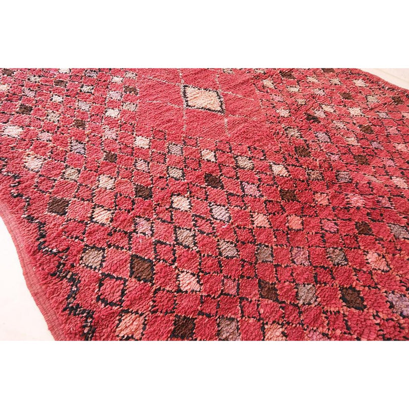 Vintage wollen Berberkleed 192 x 366 cm