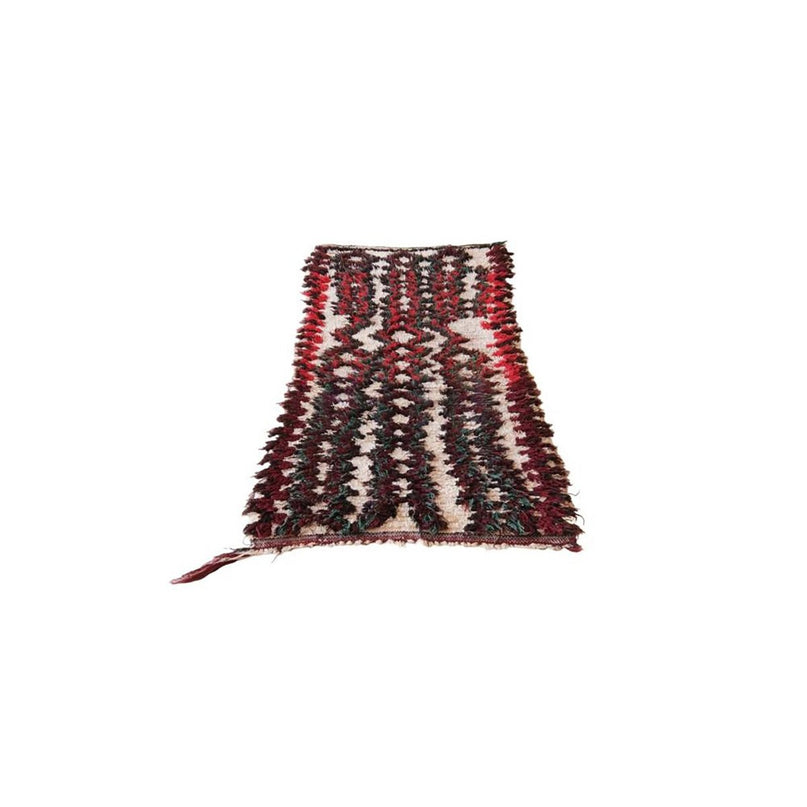 Zuiver wollen Marokkaans Berber-tapijt 74 x 164 cm
