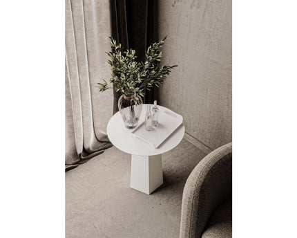 Charm Side Table White