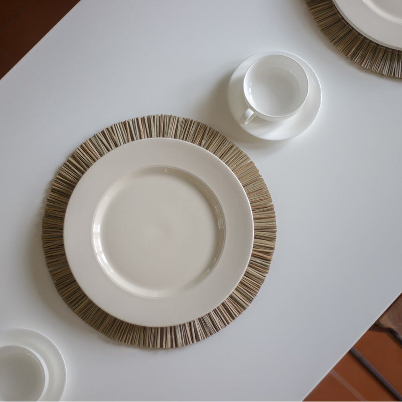 Placemat (Set van 2, 4 of 6) 35 cm | Tafelmat ALANG gemaakt van zeegras