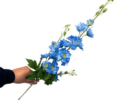 Grote 3-takkige delphinium | Zijden kunstbloem | Lengte 70cm  1pcs