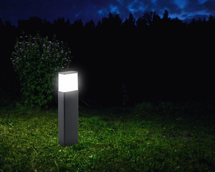 LED Buiten rokken "Vigo" gemaakt van metaal en plastic in antraciet, met geïntegreerde LED, padlicht