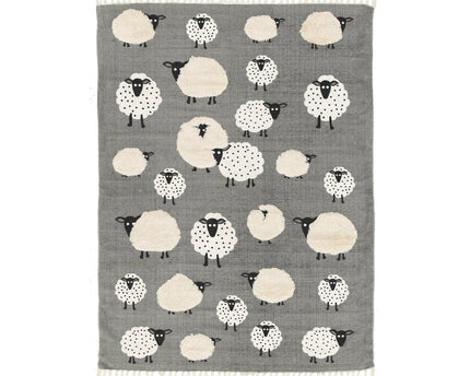 Katoenen kindervloerkleed KLEINE SCHAPEN