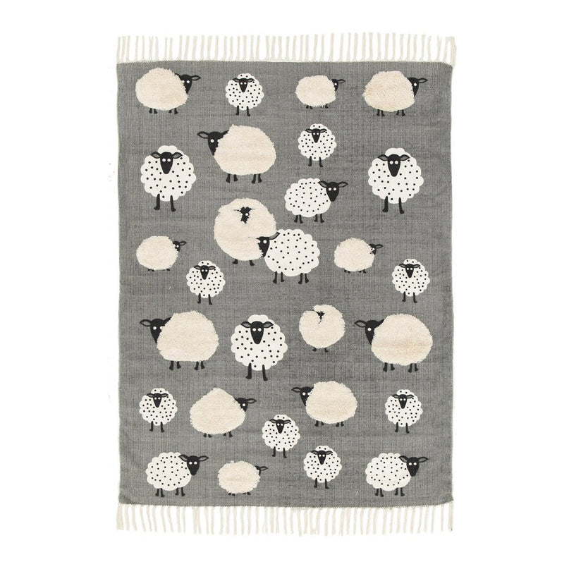 Katoenen kindervloerkleed KLEINE SCHAPEN