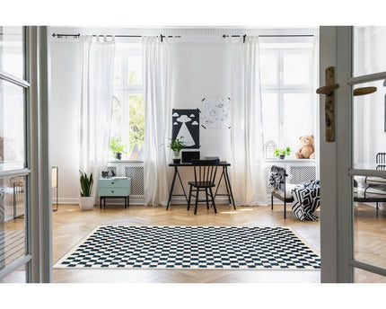 Tapis à poil haut doux en comfortabele CHECKERS