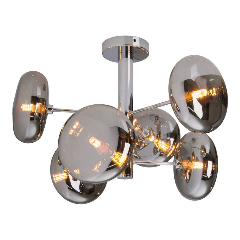 Plafondlamp "Orion" Smoky, Ø Caug.