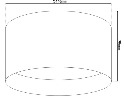 LED Spot "Trios" Ø 14 cm zwart, gemaakt van metaal en plastic met geïntegreerde LED's