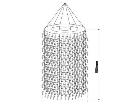 Hanger lamp "kokosnoot" Ø 40 cm, gemaakt van hout- en kokosnootschalen, beige/bruin, E27 -aansluiting, verlichting voor woonkamer, eetkamer of wintertuin.
