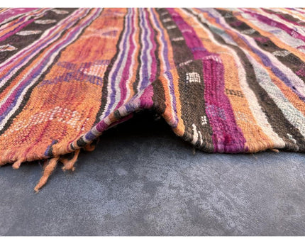 Zuiver wollen Marokkaans Kelim Berber tapijt 192 x 342 cm