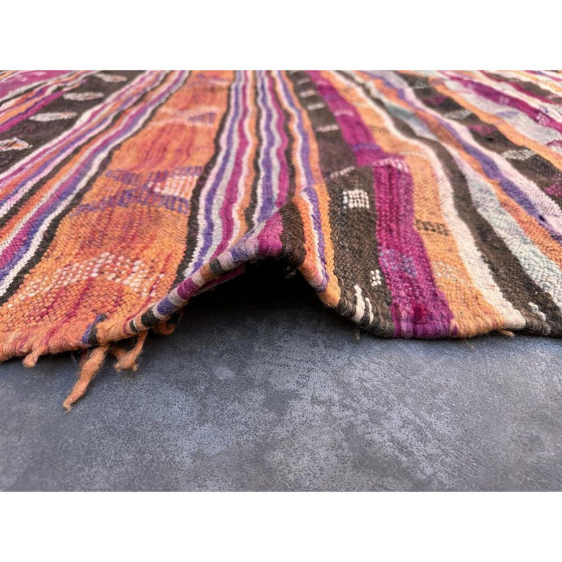 Zuiver wollen Marokkaans Kelim Berber tapijt 192 x 342 cm