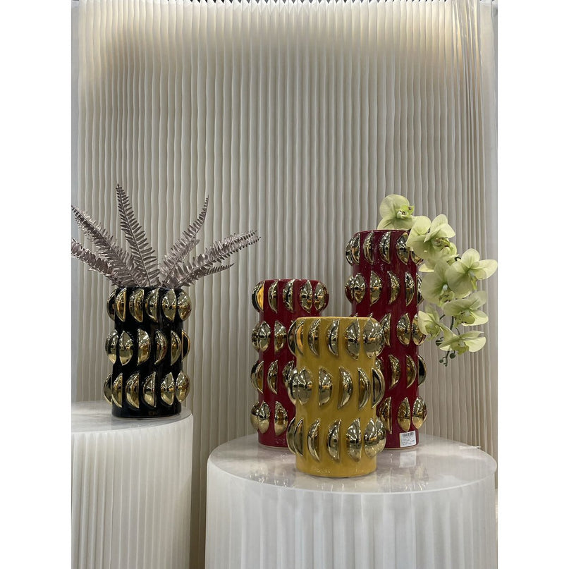 Vaas rode met goud groot 11654-18