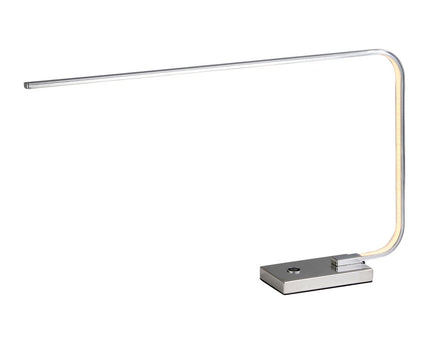LED -tafellamp "faucium" gemaakt van metaal in chroom, met geïntegreerde LED