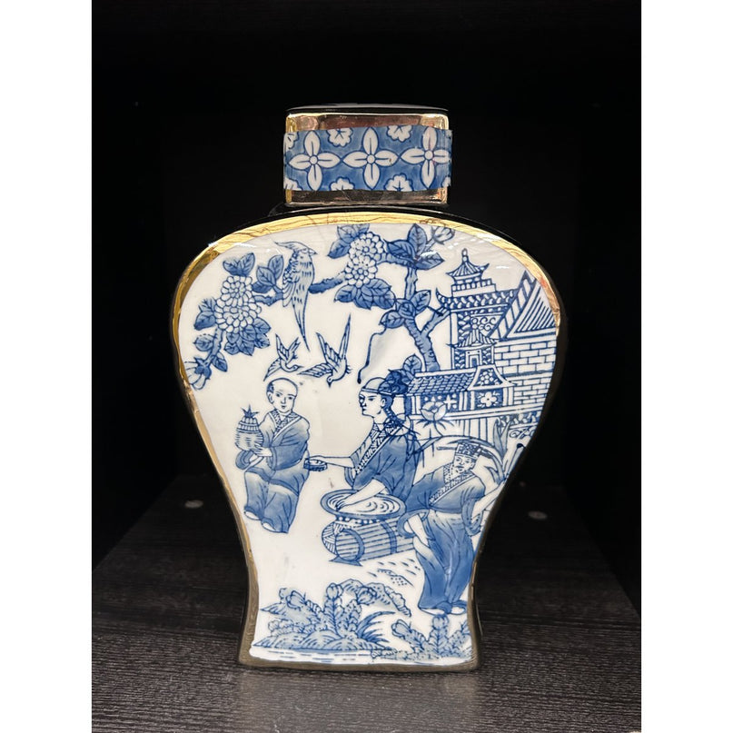 Nieuwe Chinese stijl, oosterse Parijse Delfts blauwe porselein vazen/hoge stijl