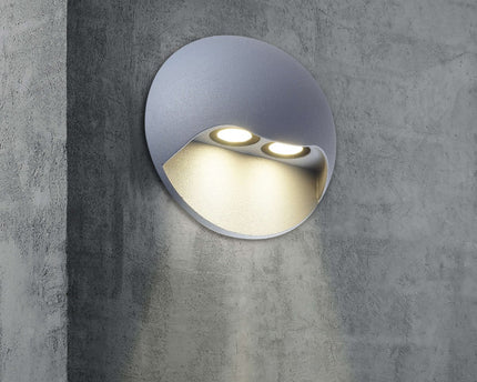 LED externe wandlamp "Vedus" D: 13 cm