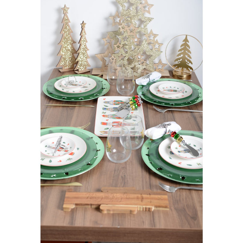 Kerstboom houten decoratie H. 59cm